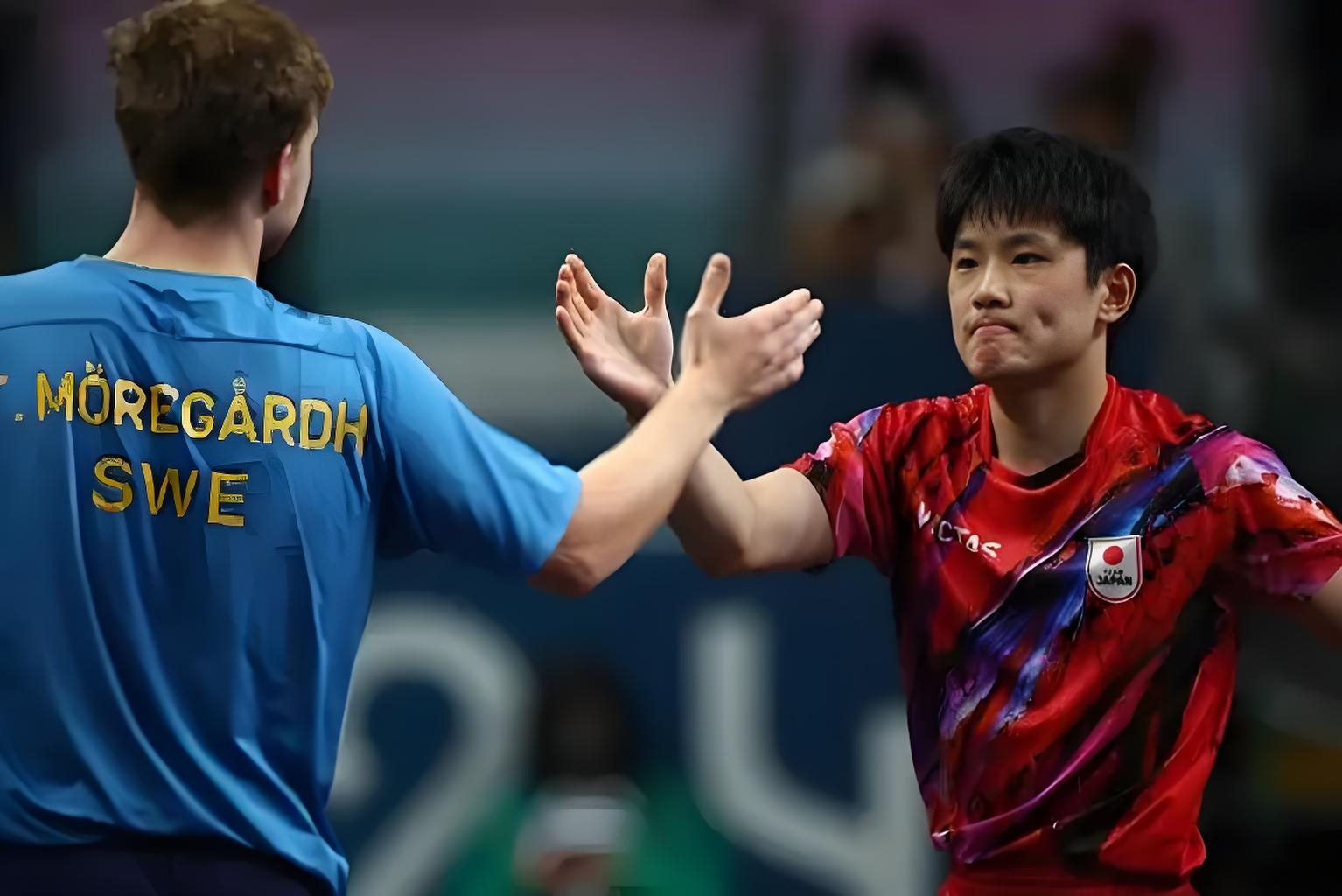 日本队完胜葡萄牙队，张本智和关键制胜